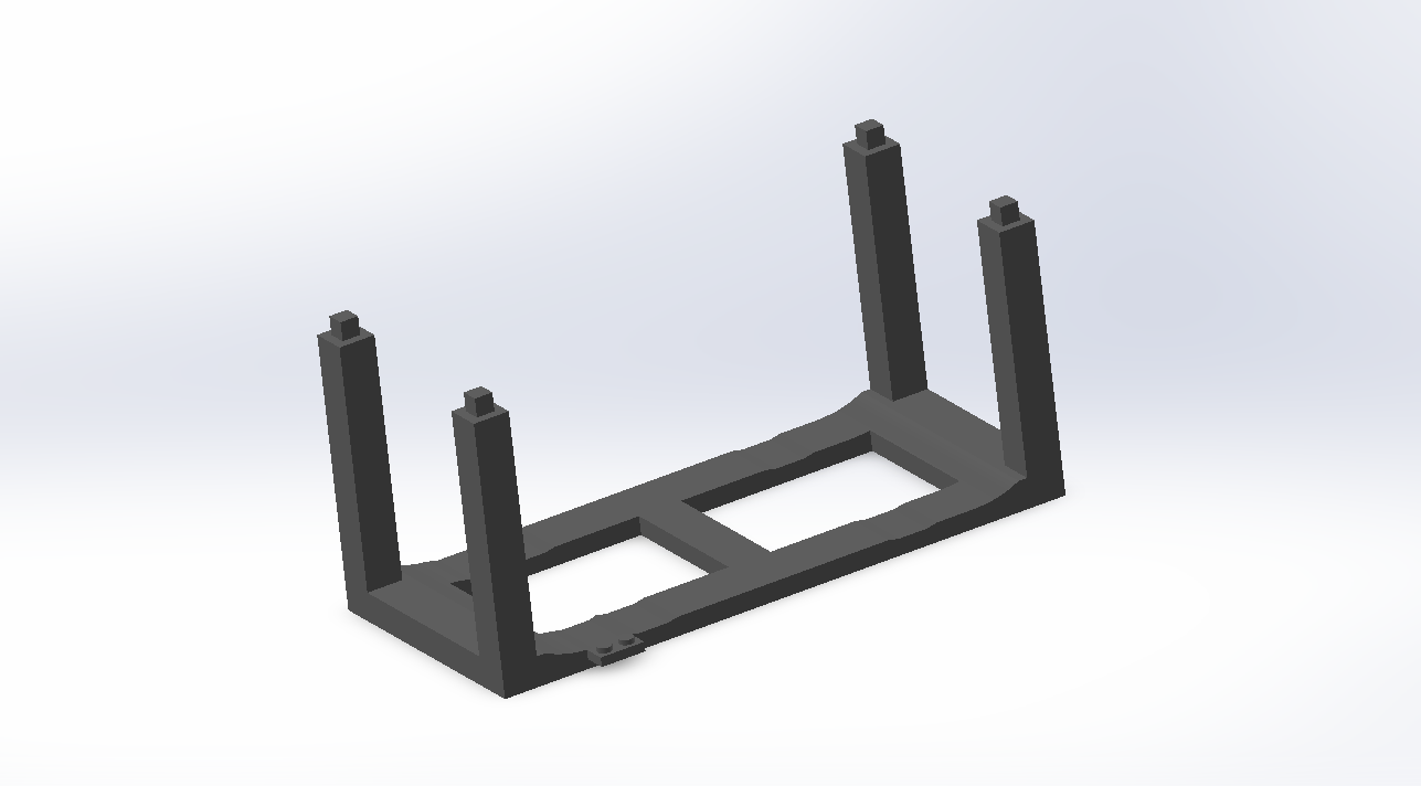 Stacking Speed Champions stand SolidWorks CAD model