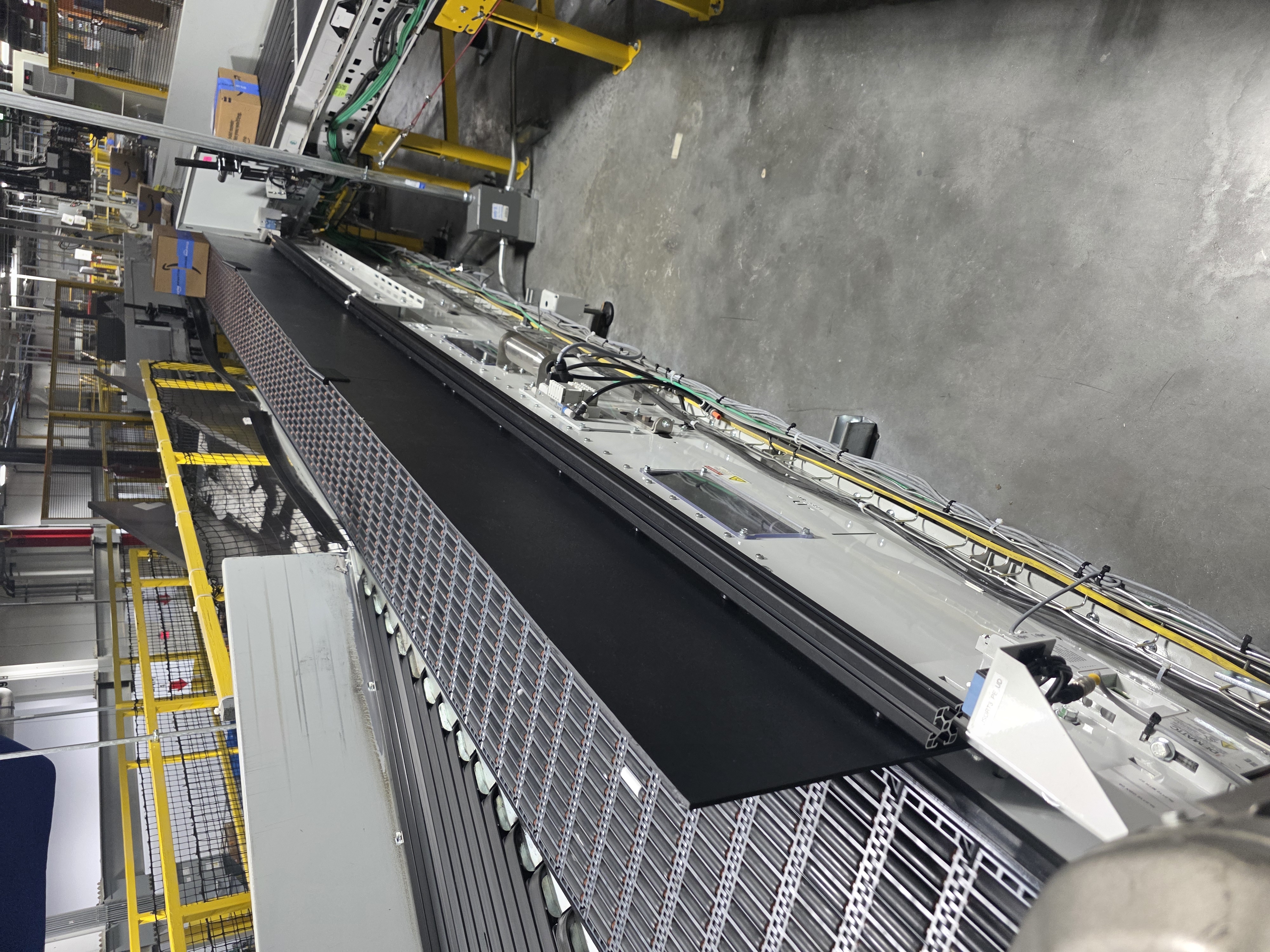 Installed guard rail assembly on SLAM Line 501