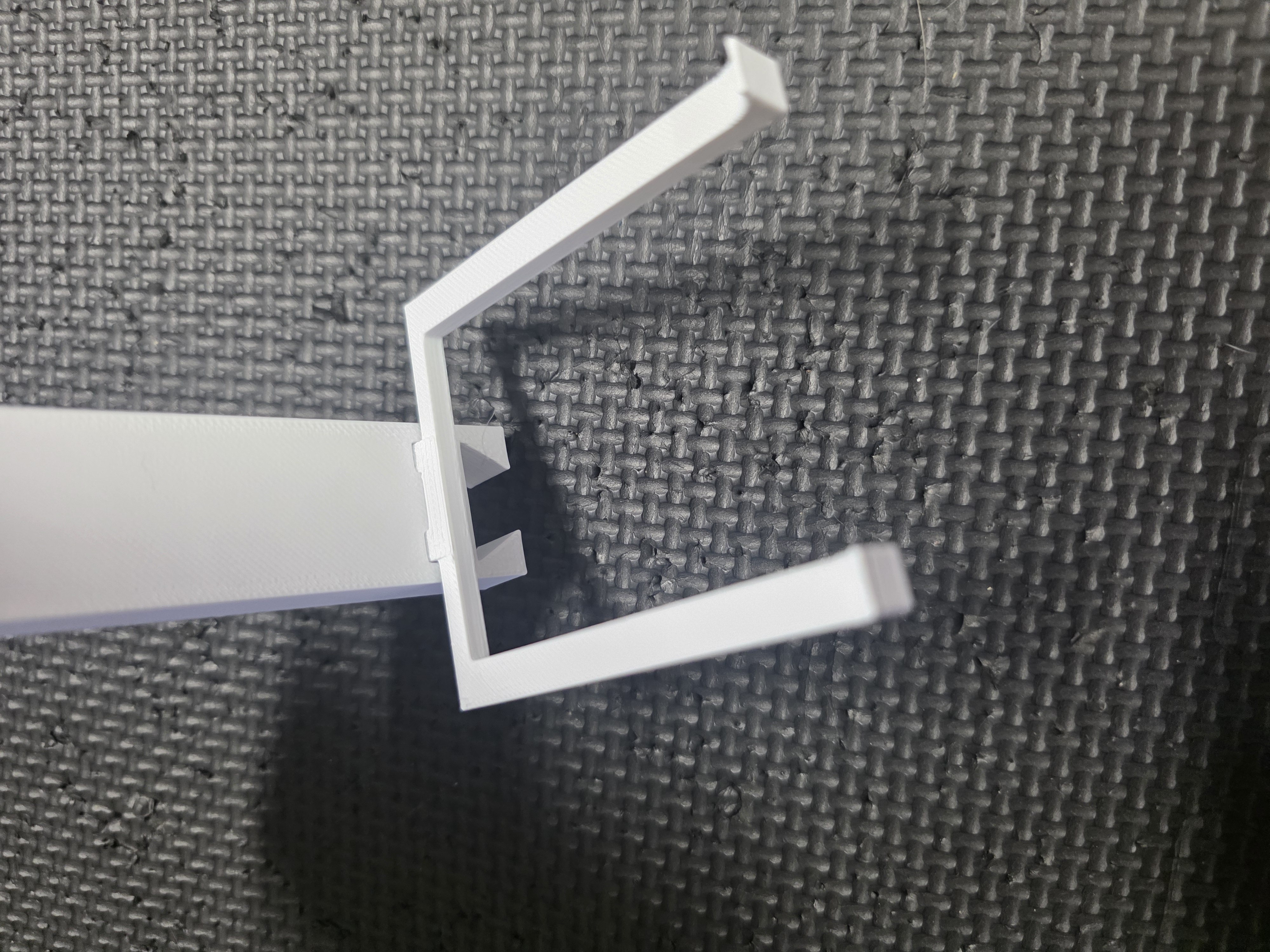 Close-up of wall mount bracket